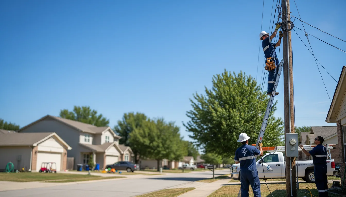 Residential electrician providing installation services in De Witt, AR